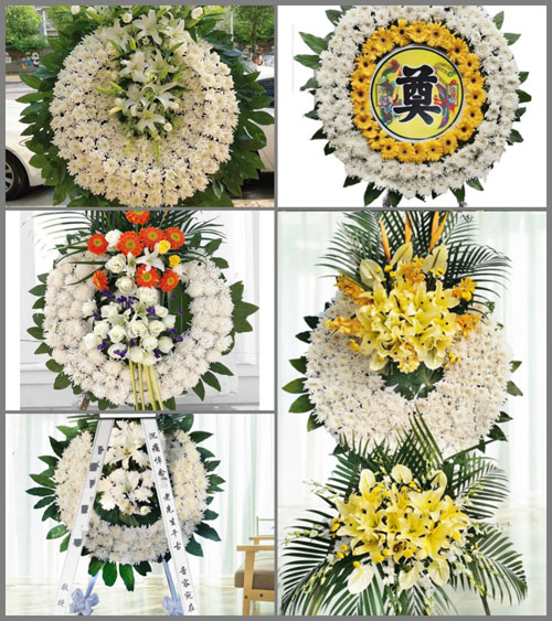 广东梅州市五华县周江镇增洞村花圈速递